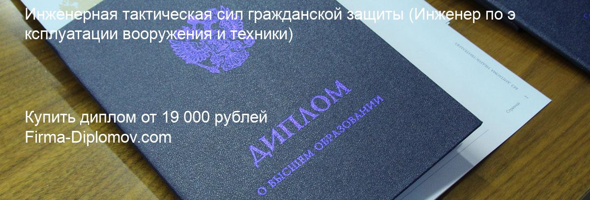 Купить диплом Инженерная тактическая сил гражданской защиты, купить диплом о высшем образовании в Чите